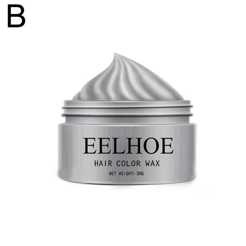 30ml Temporary Hair Wax, Granny Gray Multicolor Hair Wax/Clay, Easy One-Time Coloring (mfhf0417jl01)